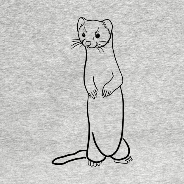 Stick figure ferret by WelshDesigns